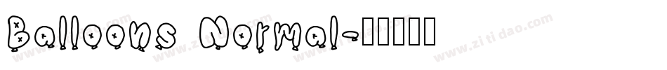 Balloons Normal字体转换
